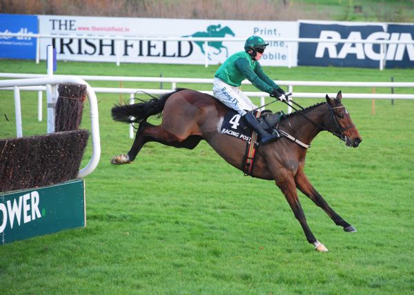 Footpad winning at the Leopardstown Christmas meeting
