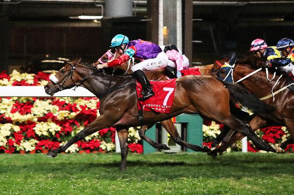 Singapore Sling opens his Hong Kong account at Happy Valley last start.
