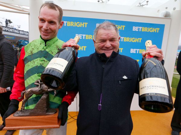 Danny Cook and Brian Ellison - rider and trainer of Definitely Red