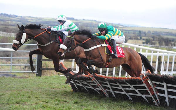 Kilfenora and Mark Walsh (nearest) win from Call The Taxie 