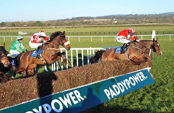 Dinnie's Vinnie (Luke Dempsey) leads Goulane Davina (Barry John Foley) home