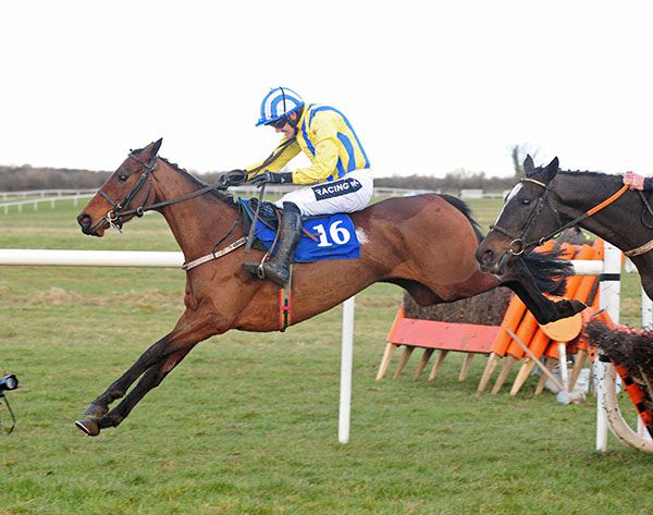 Lareena and Ruby Walsh sail over the last