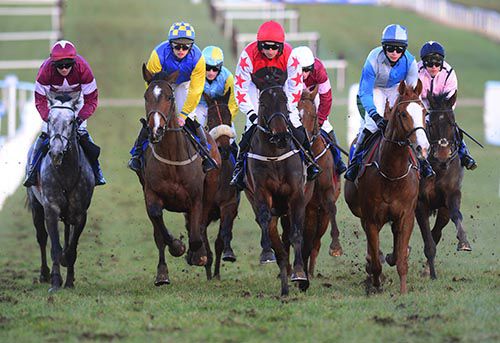 Voix Des Tiep, red stars on sleeve, leads the field in Thurles
