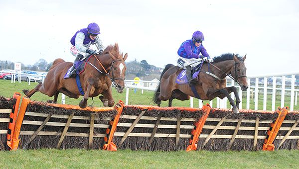 Quamino (Bryan Cooper, nearside) got the better of Soul Season and James O'Sullivan