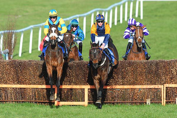 Luckyinmilan (right) just leads Mindsmadeup over two out