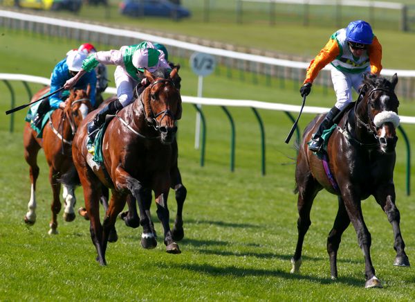 Forest Ranger (right) beating Deauville in the Earl Of Sefton