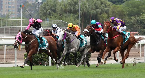 Beauty Generation takes the G1 Champions Mile at Sha Tin today under Zac Purton.