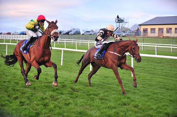 Vent D'automne (right) gets the better of Castlebrook