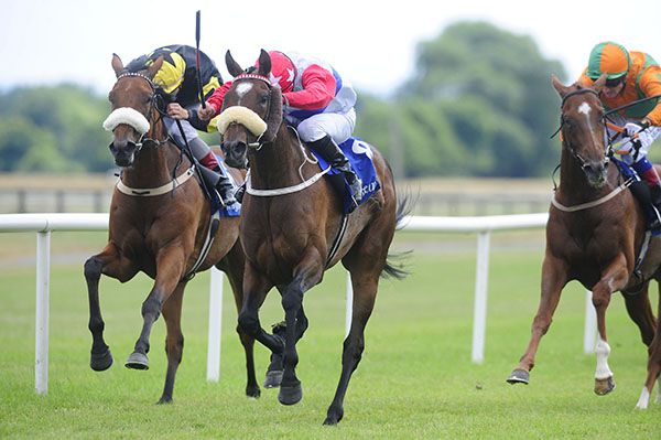 Niall McCullagh winning on La Novia at Fairyhouse in July