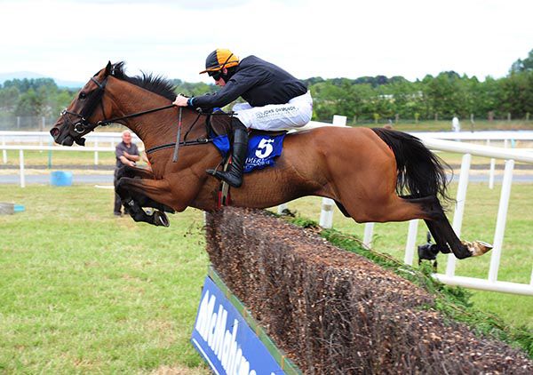 Neverushacon and Paddy Kennedy pictured on their way to victory