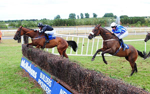 Das Mooser leads Fairymount Boy over the last