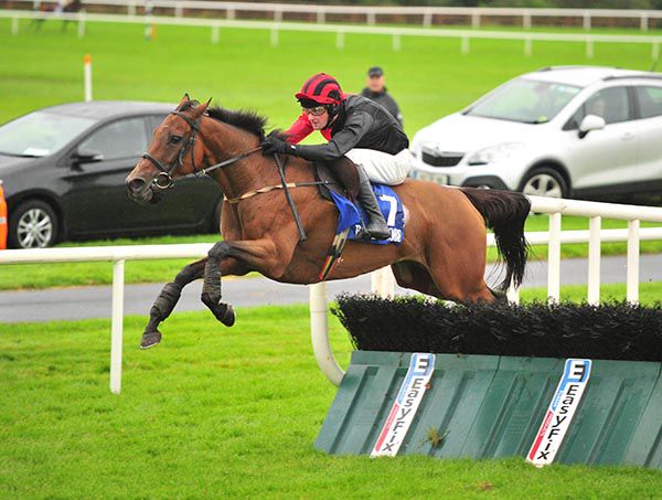 Movingswiftlyalong clears the last