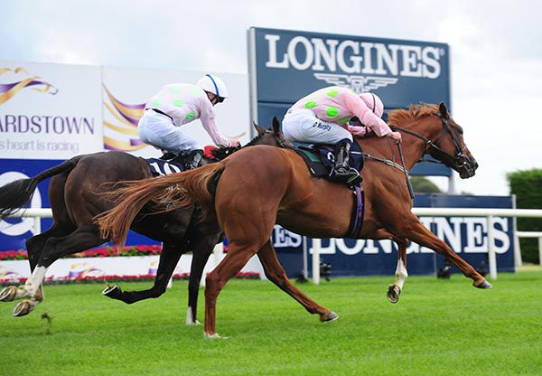 Limini (nearest) gets the better of Law Girl