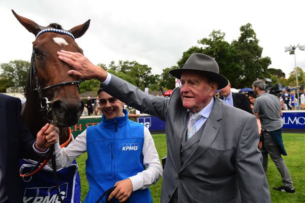 Madhmoon and trainer Kevin Prendergast