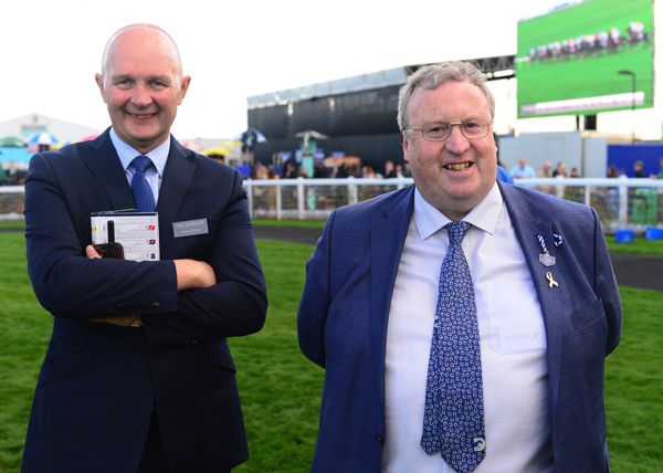 Brian Kavanagh (right) pictured with former Curragh manager Derek McGrath