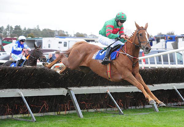 Ornua clears the last under Dylan Robinson