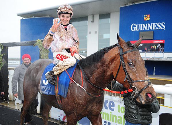 Andrew Slattery after completing his treble on Nothing To Lose at Limerick