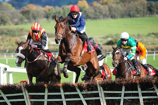 Slippery Serpent and Paul Townend (leading) pictured on their way to victory