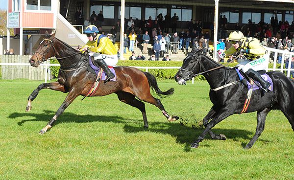 Barwell and Donagh Meyler (far-side) move on from Panther Soul and Paul Townend