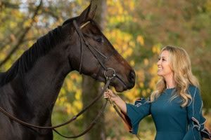 Chanelle McCoy with one of the club's horses Lethal Promise
