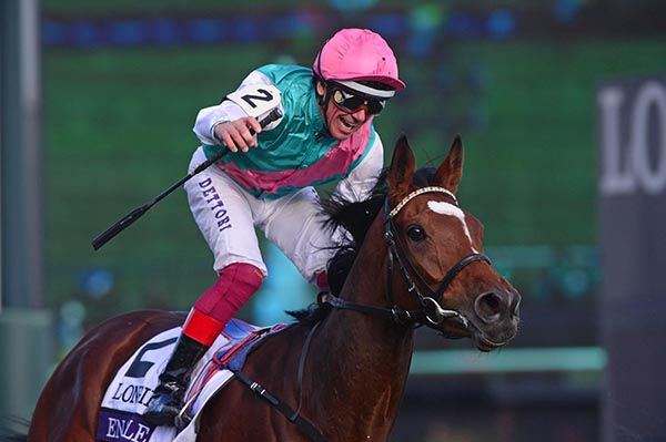 Enable and Frankie Dettori winning at Churchill Downs