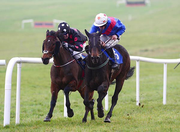 Fleurys Fort (right) gets the better of Authorative