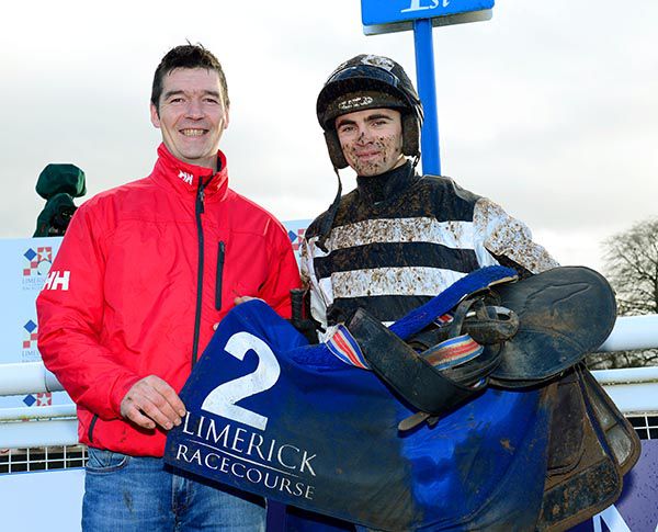 James Dullea and Conor Orr celebrate