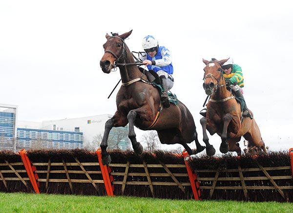 ARAMON and Ruby Walsh left win the Grade 1 Paddy Power Future Champions Novice Hurdle for Supreme Racing