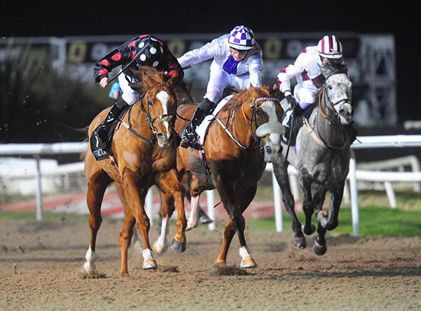 Ragtime Red (left) wins under Danny Sheehy