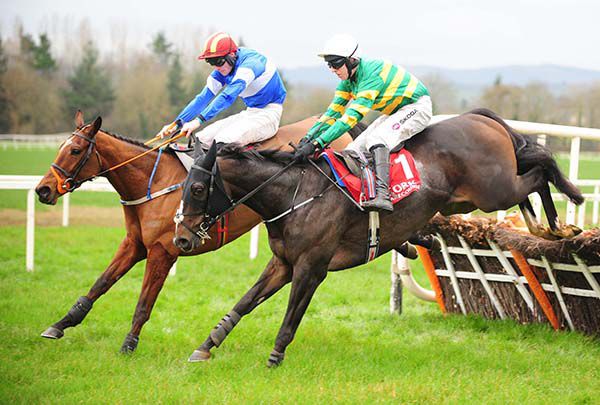 Court Maid and David Mullins (far) lead home Ballyneety and Mark Walsh