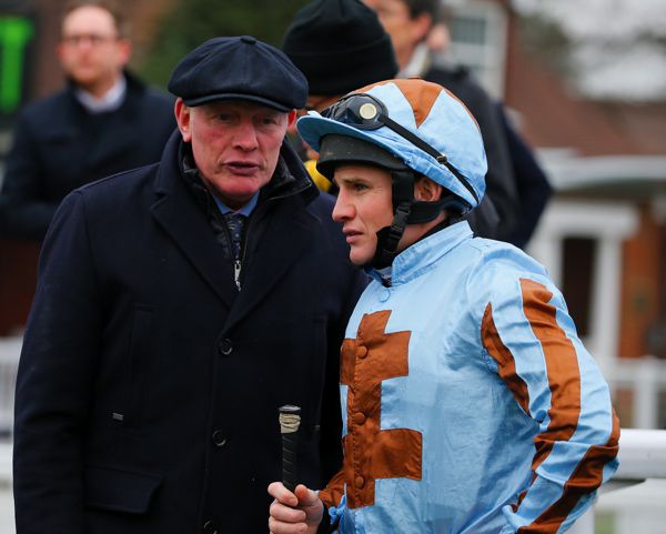Gary Moore (left) trainer of Traffic Fluide