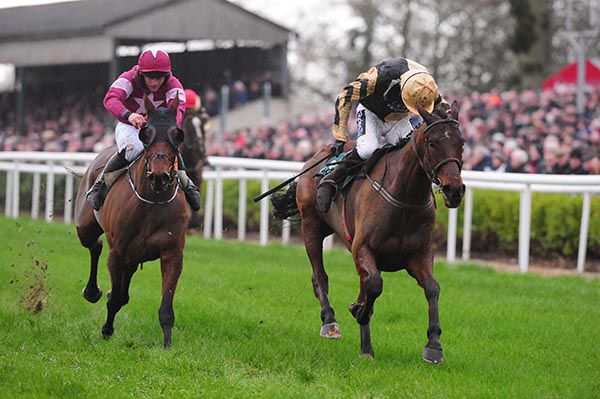 Invitation Only and Ruby Walsh (right) get home from Alpha Des Obeaux and Rob James