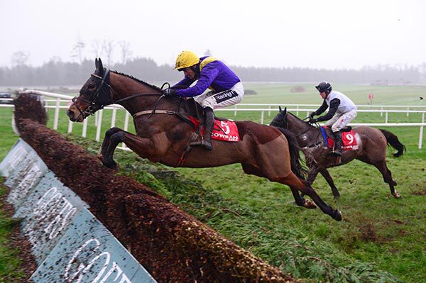 Cilaos Emery (Ruby Walsh) heads for victory from Impact Factor (Robbie Power)