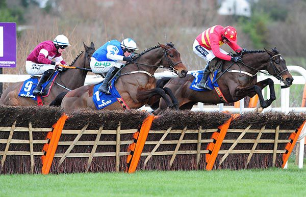 Klassical Dream (right) is challenged by Aramon over the last