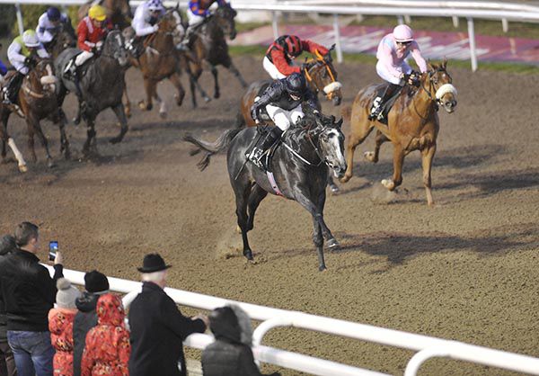 U S S Michigan (Ryan Moore) winning at Dundalk last month