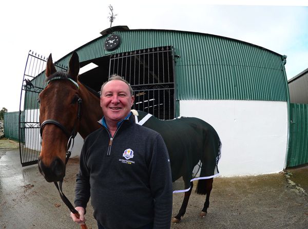 Presenting Percy and trainer Pat Kelly