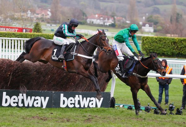 Altior (left) and Nico de Boinville winning the Champion Chase last year