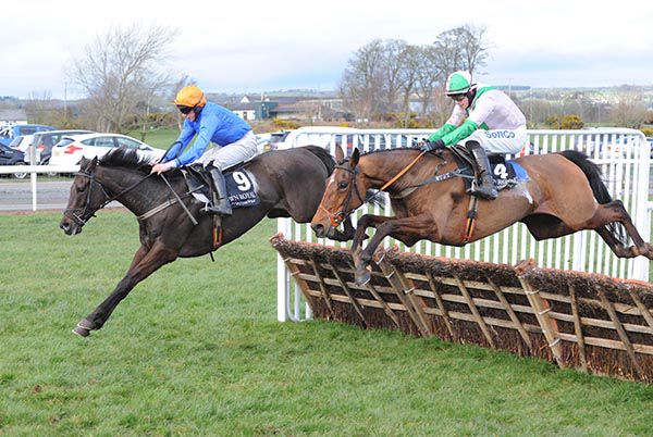 The White Volcano (Conor Maxwell) leads Goose Man (Bryan Cooper) home