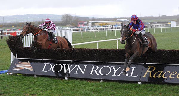 Jury Duty (nearside) will bid for another Down Royal win