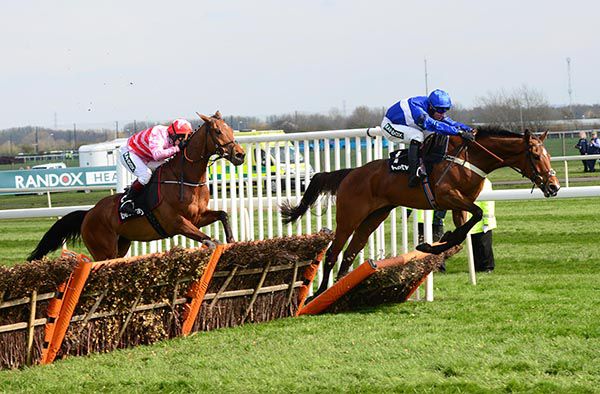 Reserve Tank (Robbie Power) leads Brewin'upastorm (Richard Johnson) home