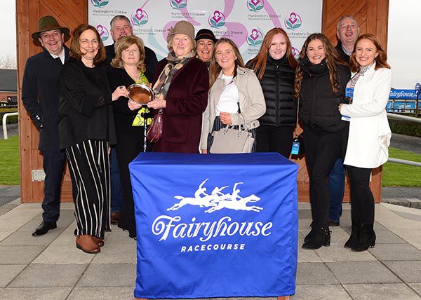 The TFC Syndicate pictured after winning the Huntington's Disease Association Mares Handicap Hurdle
