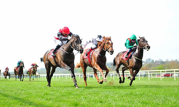 L to r - Boston Bruin (Shane Foley) beats Fivestar Lynch (Declan McDonogh) and Zarandi (Chris Hayes)