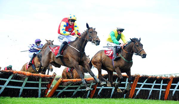 Sassy Yet Classy (left) pictured on her way to victory at Cork