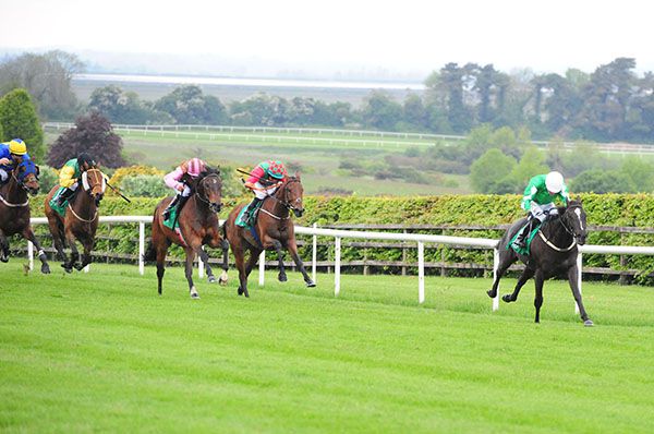 Walking On Glass goes clear of his rivals under Gary Halpin