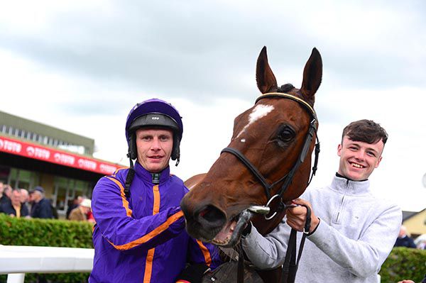 Wicklow Brave and Paul Townend with groom Dan Nevin 