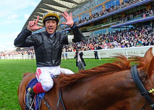 Frankie Dettori after recording his seventh Gold Cup success on Stradavarius 