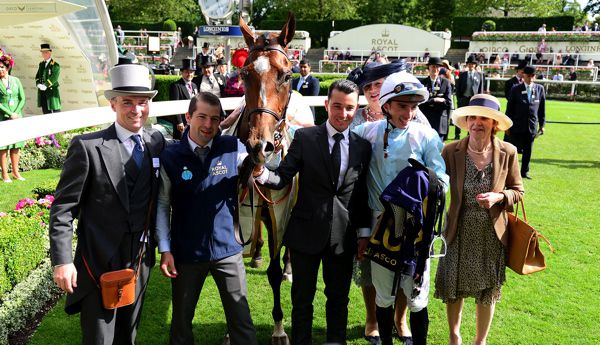 Watch Me and connections after their Coronation Stakes success