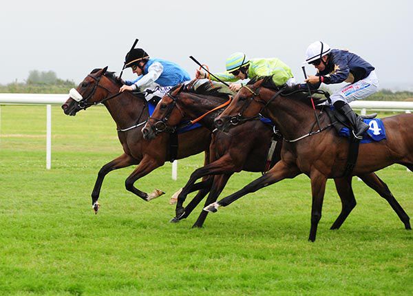 Calling Time (Shane Foley) beats Highly Approved (Colin Keane) and Festina Plente (Niall McCullagh)