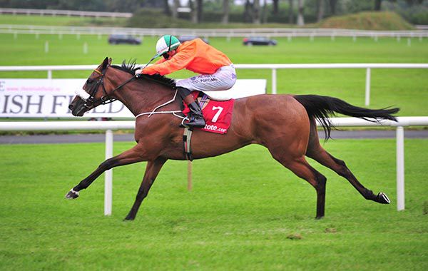Molly Kaye and Ben Coen pictured on their way to victory