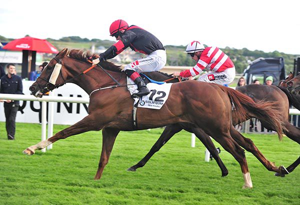 SALTONSTALL and Colin Keane (left) winning  at Galway on Tuesday. 